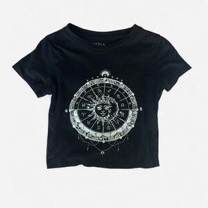 UK2LA Black Zodiac Graphic Tee